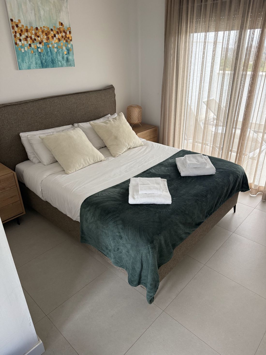 A bedroom prepared by our team