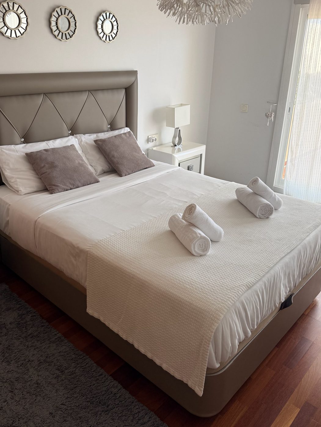 Bed made for the next guests